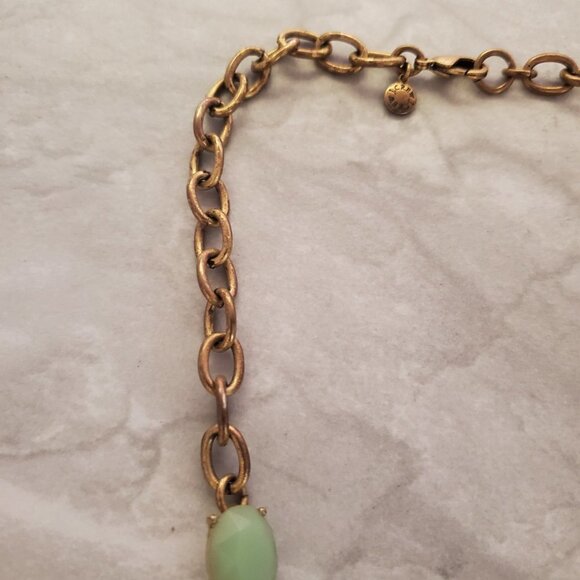 ✨ J.Crew Blue Green Rhinestones Crystals Cluster Statement Necklace ✨ - Picture 2 of 16